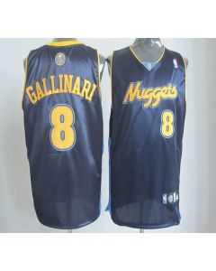 Nuggets #8 Danilo Gallinari Dark Blue Revolution 30 Stitched NBA Jersey