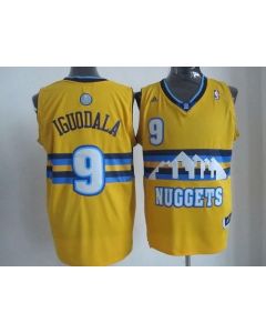 Nuggets #9 Andre Iguodala Yellow Alternate Stitched NBA Jersey