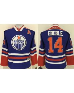 Oilers #14 Jordan Eberle Stitched Light Blue Youth NHL Jersey