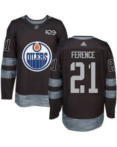 Oilers #21 Andrew Ference Black 1917-2017 100th Anniversary Stitched NHL Jersey