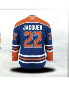 Oilers #22 Jean-Francois Stitched Light Blue CCM Throwback NHL Jersey