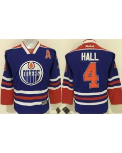 Oilers #4 Taylor Hall Stitched Light Blue Youth NHL Jersey