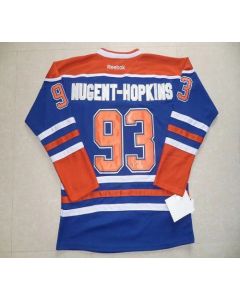 Oilers #93 Nugent-Hopkins Ligtht Blue Stitched Youth NHL Jersey