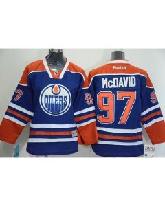 Oilers #97 Connor McDavid Light Blue Stitched Youth NHL Jersey