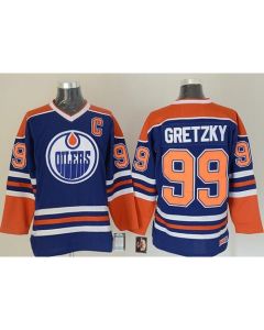Oilers #99 Wayne Gretzky Light Blue CCM Throwback Stitched NHL Jersey