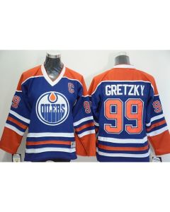 Oilers #99 Wayne Gretzky Stitched Light Blue Youth NHL Jersey