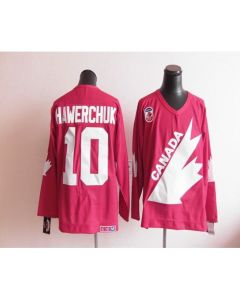 Olympic 1991 CA. #10 Dale Hawerchuk Red CCM Throwback Stitched NHL Jersey