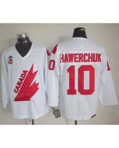 Olympic 1991 CA. #10 Dale Hawerchuk White CCM Throwback Stitched NHL Jersey