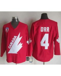 Olympic 1991 CA. #4 Bobby Orr Red CCM Throwback Stitched NHL Jersey