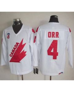 Olympic 1991 CA. #4 Bobby Orr White CCM Throwback Stitched NHL Jersey