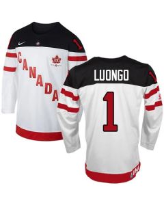 Olympic CA. #1 Roberto Luongo White 100th Anniversary Stitched NHL Jersey