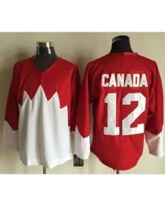 Olympic CA. #12 Canada Red/White 1972 Commemorative CCM Stitched NHL Jersey