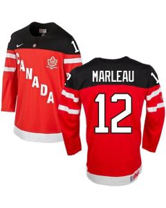 Olympic CA. #12 Patrick Marleau Red 100th Anniversary Stitched NHL Jersey