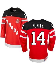 Olympic CA. #14 Chris Kunitz Red 100th Anniversary Stitched NHL Jersey