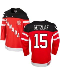 Olympic CA. #15 Ryan Getzlaf Red 100th Anniversary Stitched NHL Jersey (Red)