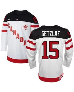 Olympic CA. #15 Ryan Getzlaf White 100th Anniversary Stitched NHL Jersey