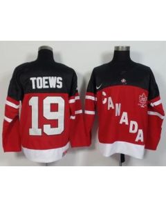 Olympic CA. #19 Jonathan Toews Red 100th Anniversary Stitched NHL Jersey