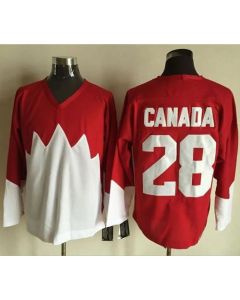 Olympic CA. #28 Canada Red/White 1972 Commemorative CCM Stitched NHL Jersey