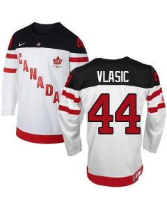 Olympic CA. #44 Marc-Edouard Vlasic White 100th Anniversary Stitched NHL Jersey