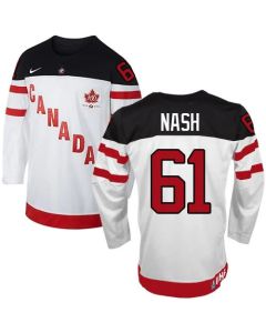 Olympic CA. #61 Rick Nash White 100th Anniversary Stitched NHL Jersey (White)