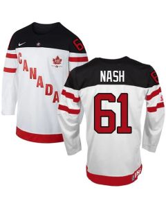 Olympic CA. #61 Rick Nash White 100th Anniversary Stitched NHL Jersey