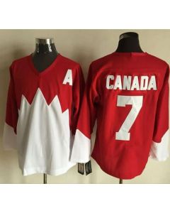 Olympic CA. #7 Canada Red/White 1972 Commemorative CCM Stitched NHL Jersey