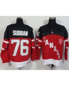 Olympic CA. #76 P.K Subban Red 100th Anniversary Stitched NHL Jersey