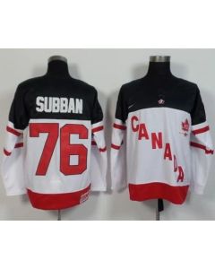 Olympic CA. #76 P.K Subban White 100th Anniversary Stitched NHL Jersey