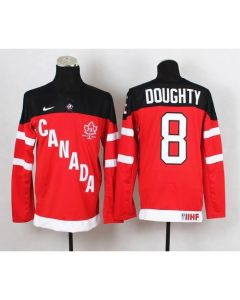 Olympic CA. #8 Drew Doughty Red 100th Anniversary Stitched NHL Jersey