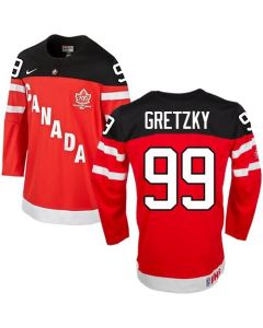 Olympic CA. #99 Wayne Gretzky Red 100th Anniversary Stitched NHL Jersey