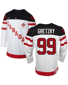 Olympic CA. #99 Wayne Gretzky White 100th Anniversary Stitched NHL Jersey