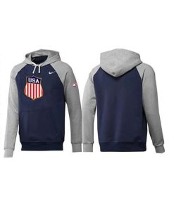 Olympic Team USA Pullover Hoodie Dark Blue & Grey