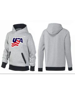 Olympic Team USA Pullover Hoodie Grey/Black