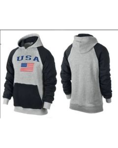 Olympic Team USA Pullover Hoodie Grey & Black (Style 2)