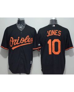 Orioles #10 Adam Jones Black New Cool Base Stitched MLB Jersey
