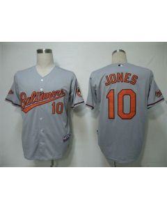 Orioles #10 Adam Jones Grey Cool Base Stitched Youth MLB Jersey
