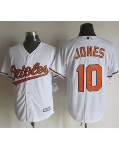 Orioles #10 Adam Jones White New Cool Base Stitched MLB Jersey