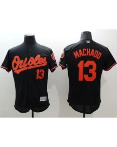 Orioles #13 Manny Machado Black Flexbase Authentic Collection Stitched MLB Jersey