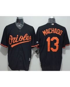 Orioles #13 Manny Machado Black New Cool Base Stitched MLB Jersey