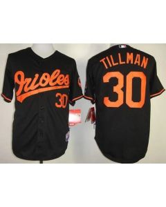 Orioles #30 Chris Tillman Black Cool Base Stitched MLB Jersey