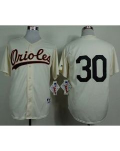 Orioles #30 Chris Tillman Cream 1954 Turn Back The Clock Stitched MLB Jersey