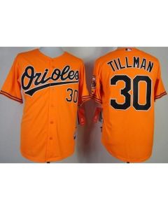 Orioles #30 Chris Tillman Orange Cool Base Stitched MLB Jersey