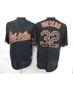 Orioles #32 Matt Wieters Black Fashion Stitched MLB Jersey