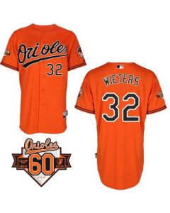 Orioles #32 Matt Wieters Orange Cool Base Stitched MLB Jersey