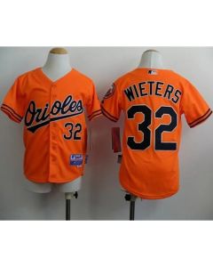 Orioles #32 Matt Wieters Orange Cool Base Stitched Youth MLB Jersey