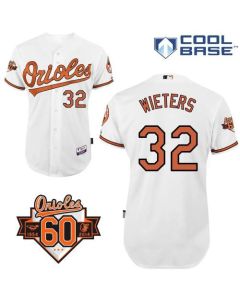 Orioles #32 Matt Wieters White Cool Base Stitched MLB Jersey