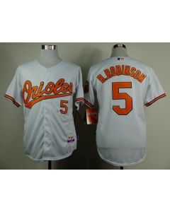 Orioles #5 Brooks Robinson White Cool Base Stitched MLB Jersey