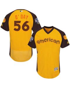 Orioles #56 Darren O'Day Gold Flexbase Authentic Collection 2016 All-Star American League Stitched MLB Jersey
