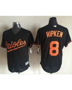 Orioles #8 Cal Ripken Black New Cool Base Stitched MLB Jersey