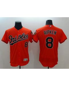 Orioles #8 Cal Ripken Orange Flexbase Authentic Collection Stitched MLB Jersey